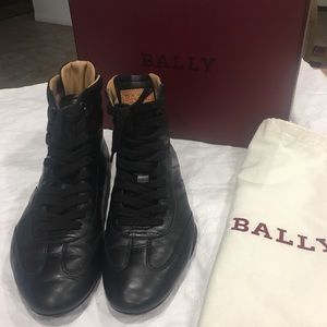 Bally ‘ASHA.0’ Leather HiTop for Women black S 10M